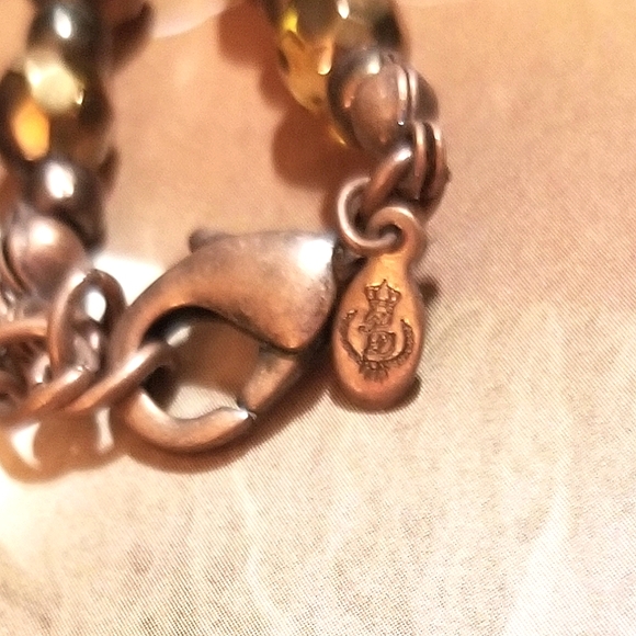 NEW Premier Designs Copper Crystals Ceramic Beads Necklace - Picture 2 of 7